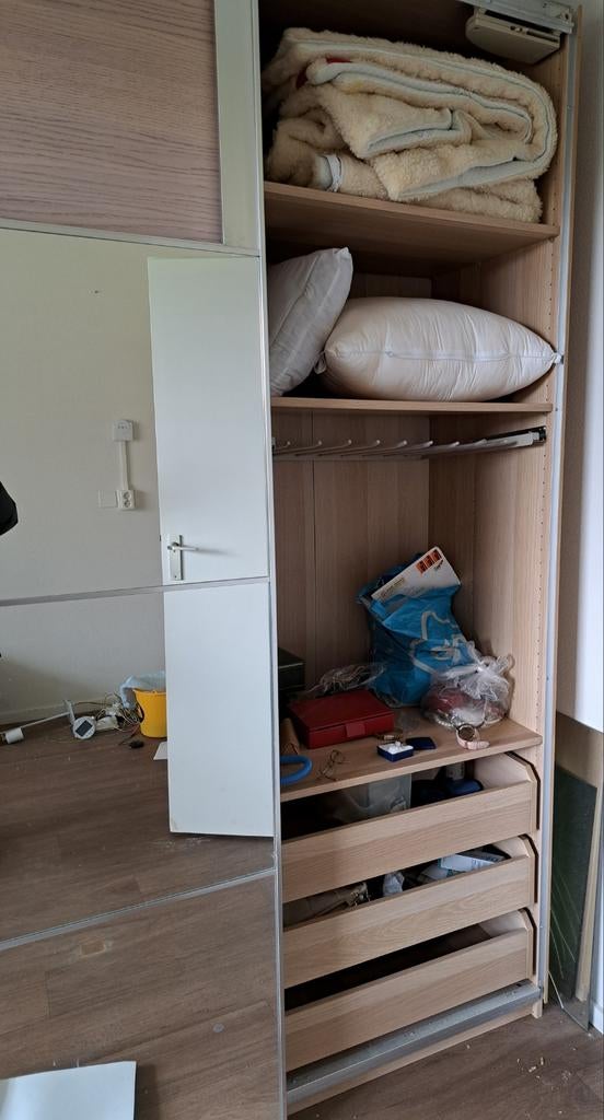 Ikea PAX kast voor onderdelen, lades, broekrek, moet weg, Ophalen, Gebruikt