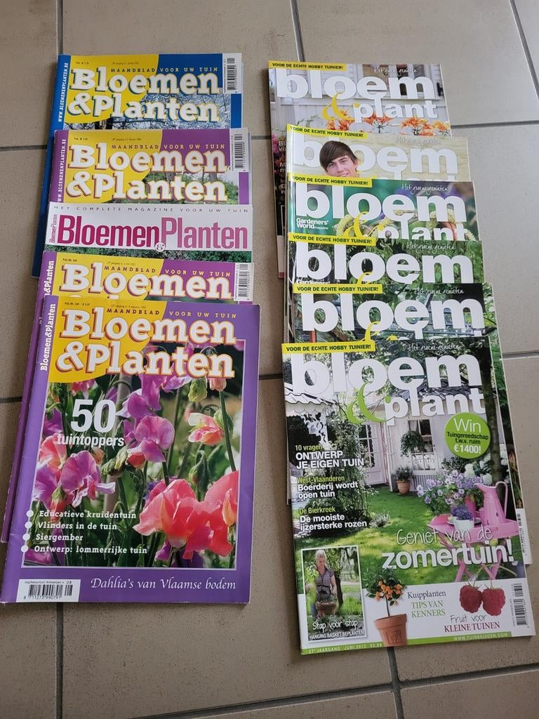 11 oude magazines Bloemen& Planten, Boeken, Tijdschriften en Kranten, Ophalen of Verzenden