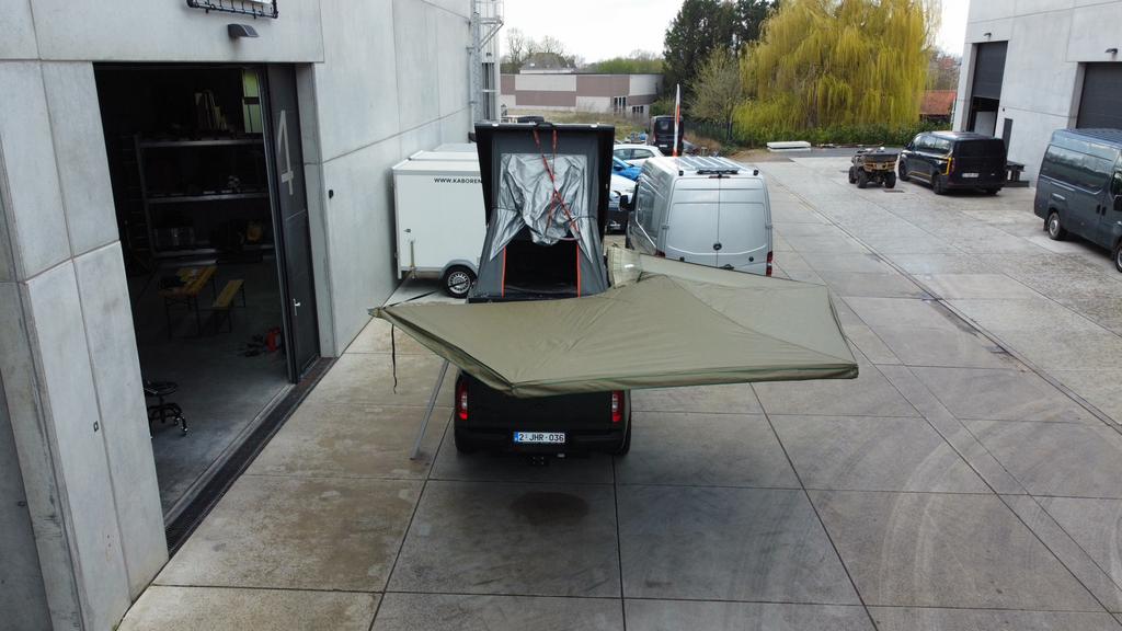 Alucab daktent & Ostrich Awing Luifel, Caravans en Kamperen, Tenten, Ophalen, Zo goed als nieuw, Tot en met 2