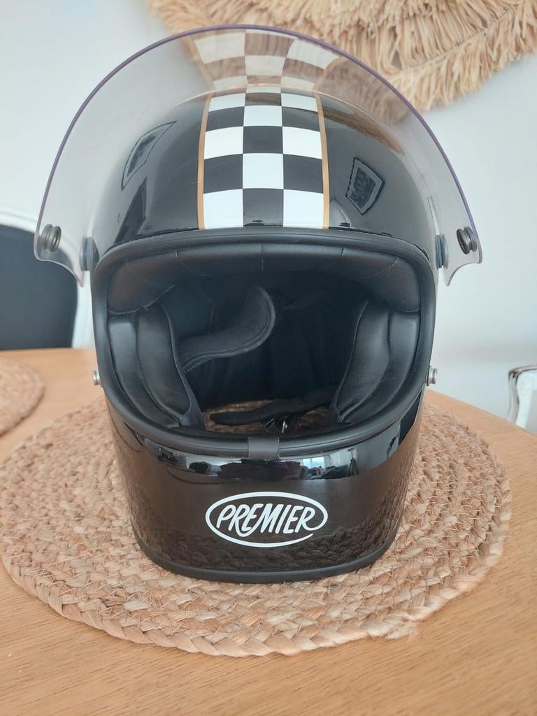 Casque Intégral Trophy CK Noir Premier RG taille L, Motos, Seconde main, Casque intégral, Enlèvement, Hommes