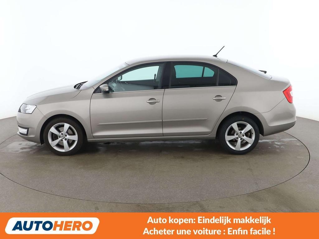 Skoda Rapid/Spaceback 1.2 TSI Ambition (bj 2017), Auto's, Skoda, Voorwielaandrijving, Stof, Gebruikt, Beige
