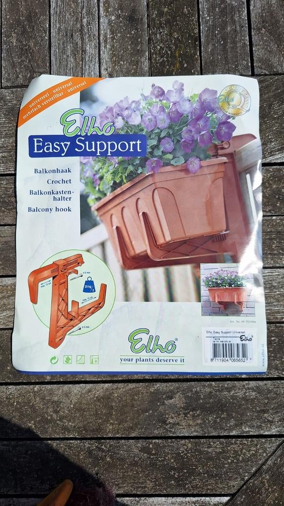 Houders voor bloembakken per set van 2 haken., Tuin en Terras, Bloembakken en Plantenbakken, Nieuw, Kunststof, Binnen, Balkon