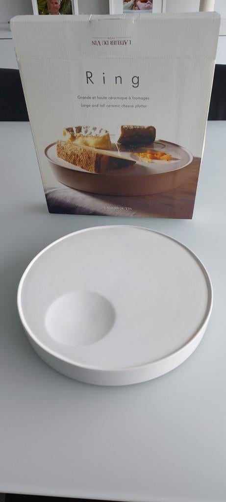 Schaal atelier du vin  voor kaas, fruit of gebak (nieuw), Porselein of Keramiek, Schaal, Rond, Nieuw