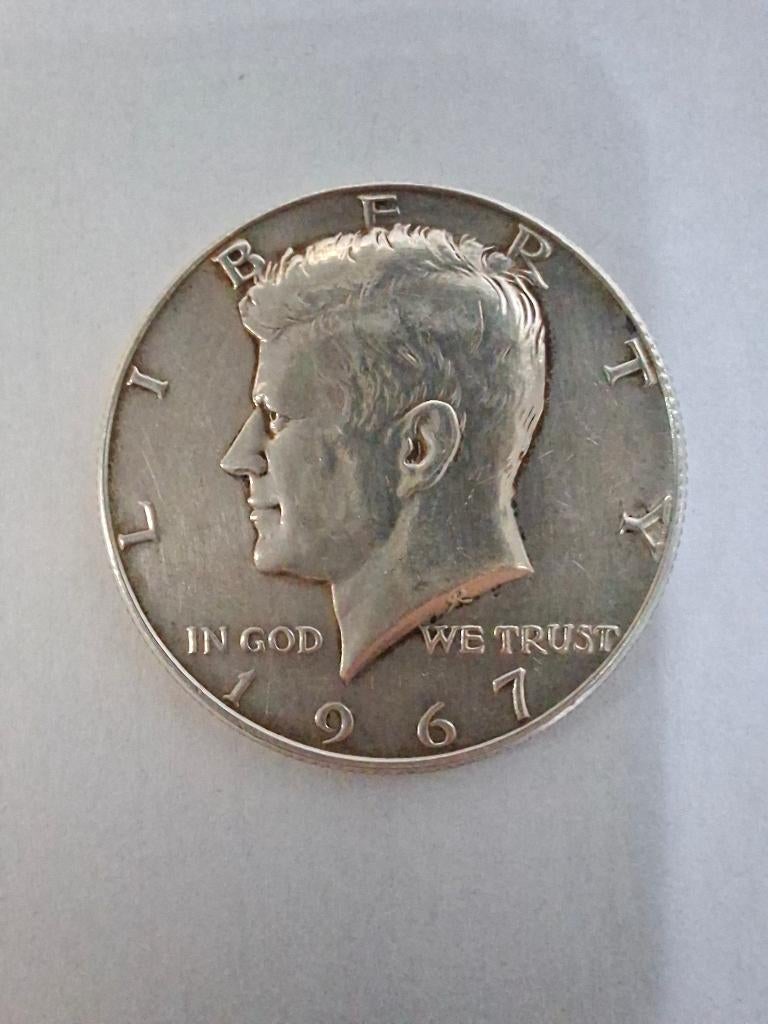 Half dollar 1967 Kennedy, Postzegels en Munten, Munten | Amerika, Ophalen of Verzenden, Zilver