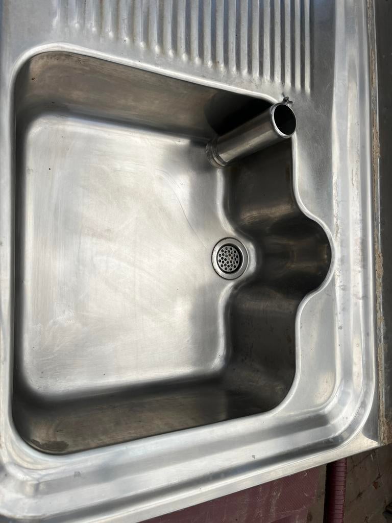 Inox opbouwwasbak Francke:zie foto  uit de goeden ouden tijd, Huis en Inrichting, Keuken | Keukenelementen, Gebruikt, Nic.debruyne@gmail.com