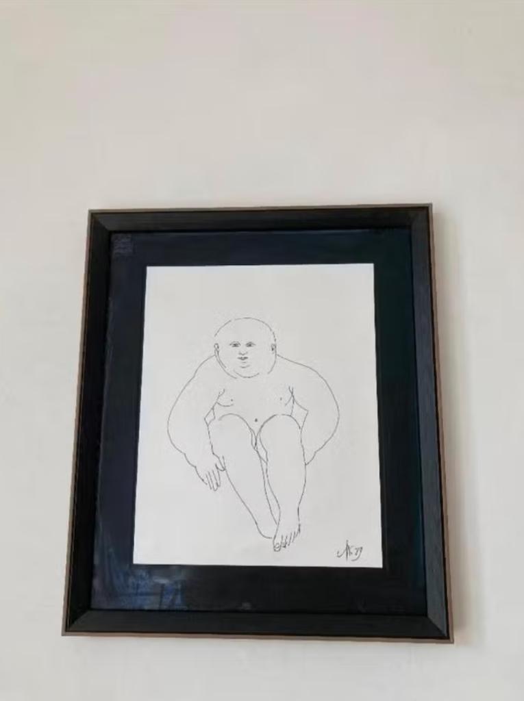 grote tekening josé vermeersch, Ophalen