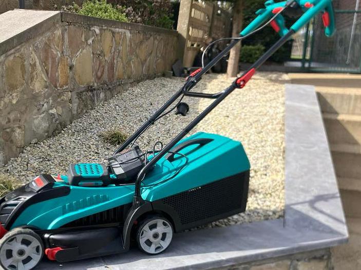 Grasmaaier met accu, Jardin & Terrasse, Tondeuses à gazon, Enlèvement, Comme neuf