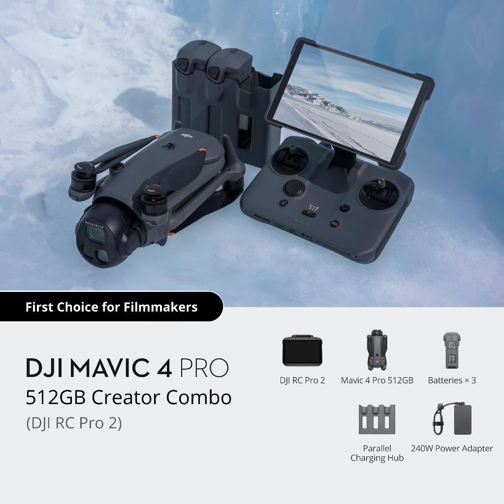 DJI MAVIC 4 PRO 512GB CREATOR COMBO + gratis extra's, Nieuw, Ophalen of Verzenden, DJI, Professionele drone