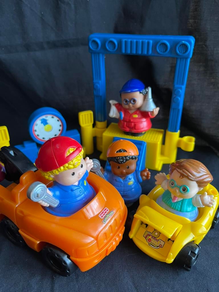 Fisher price | Little People | Garage | Monteur | Sleepwagen, Kinderen en Baby's, Speelgoed | Fisher-Price, Ophalen of Verzenden
