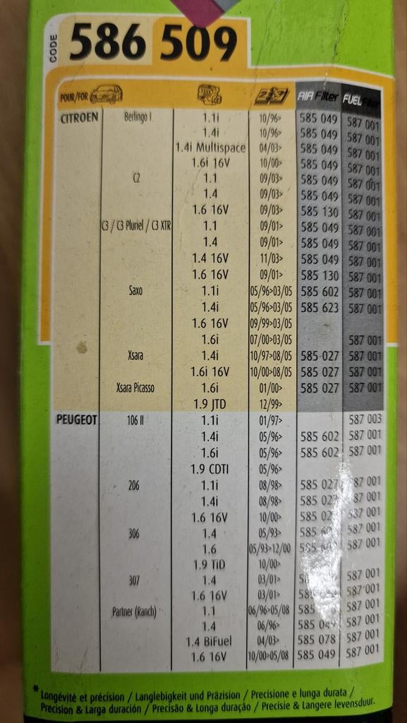 Filtre a huile Valeo, Autos : Pièces & Accessoires