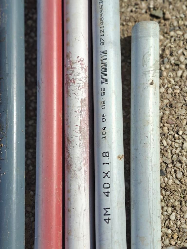 40 meter PVC buizen, doorsnede 40 mm, Ophalen, PVC