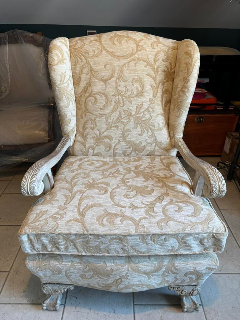 Prachtige bergère fauteuil, Maison & Meubles, Fauteuils, Comme neuf, Bois, Enlèvement