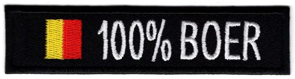 100% Boer Belgische vlag stoffen opstrijk patch embleem, Verzenden, Nieuw