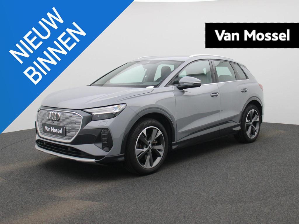Audi Q4 e-tron 35 Launch edition Advanced 55 kWh, Auto's, Audi, Automaat, Parkeersensor, Gebruikt, Zwart