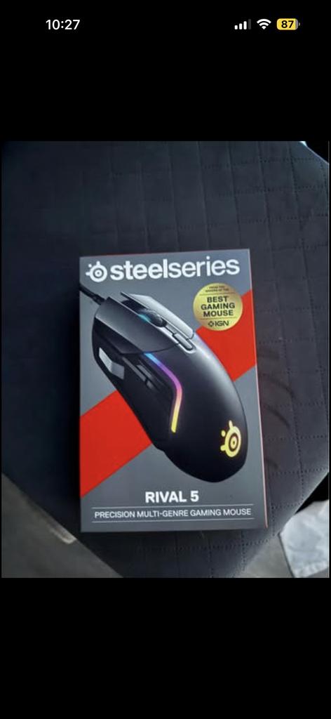 Steelseries rival 5 muis, Ophalen, Zo goed als nieuw, Muis