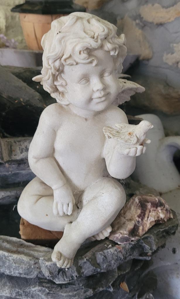 Statue d´ange avec Oiseau, Jardin & Terrasse, Enlèvement, Comme neuf, Ange