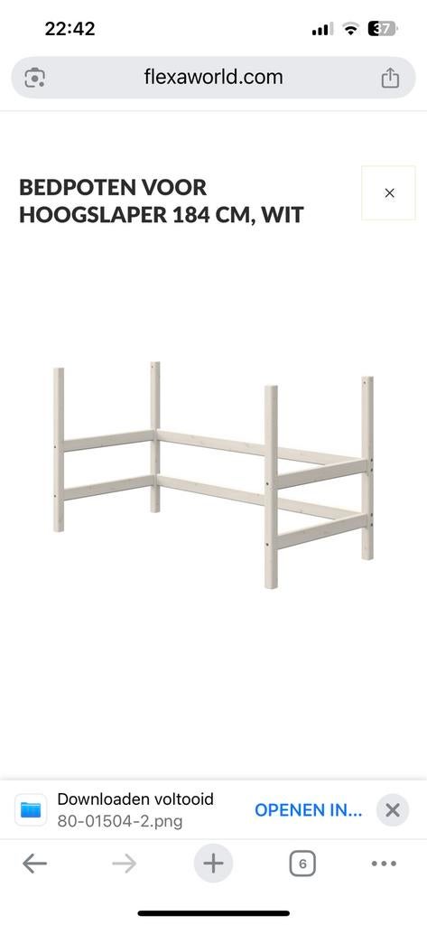 Flexa onderstel voor hoogslaper, 100 cm, Une personne, Enlèvement, Utilisé