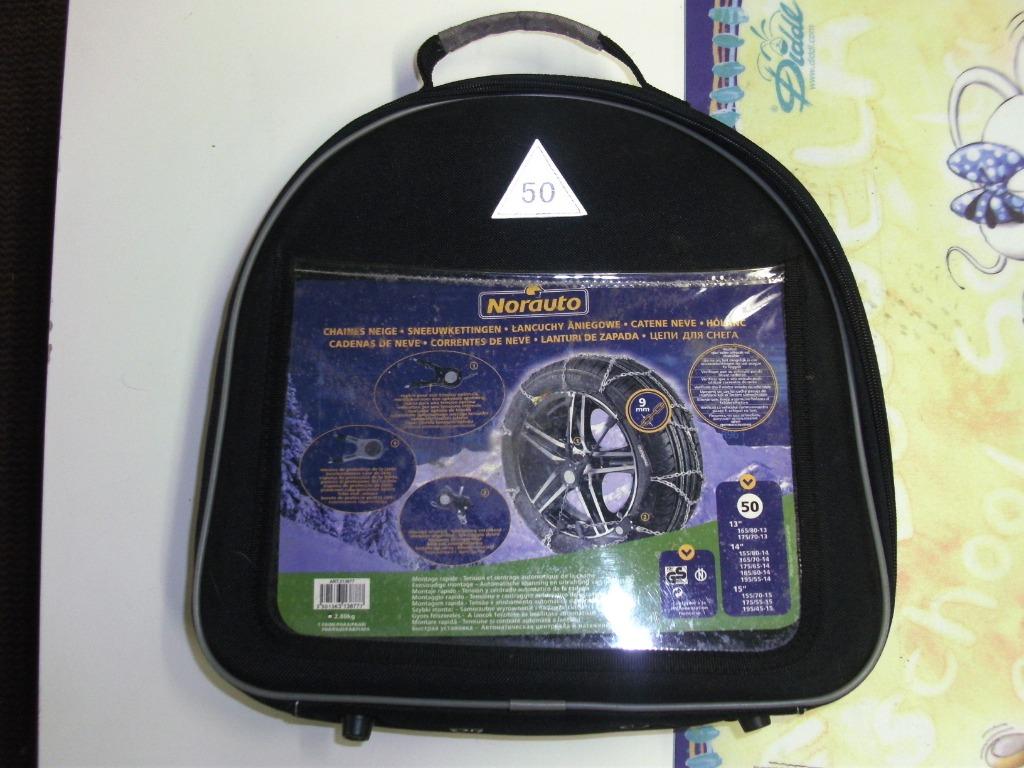 2 Chaînes à neige Norauto 9 mm, Autos : Pièces & Accessoires, Autres pièces automobiles, Neuf, Enlèvement