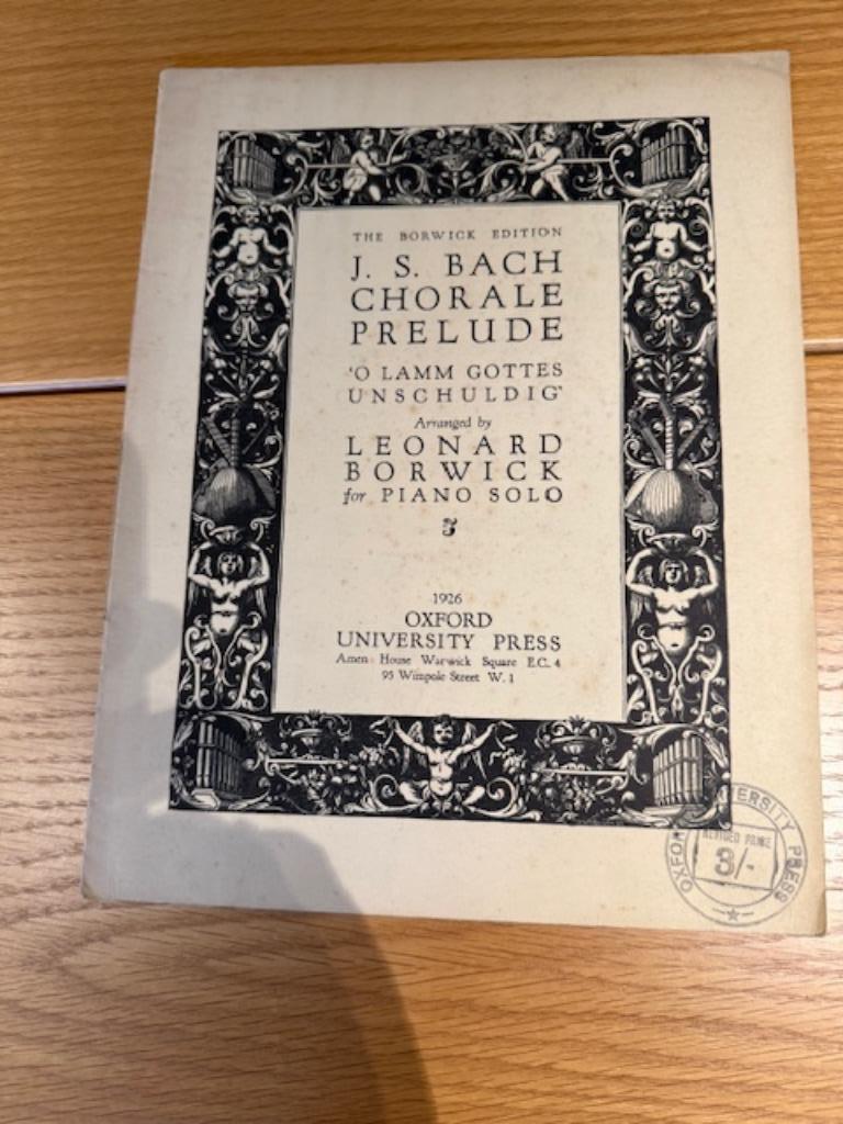 Bach, Chorale Prelude O Lamm Gottes unschuldig, Boeken, Ophalen of Verzenden, Gelezen