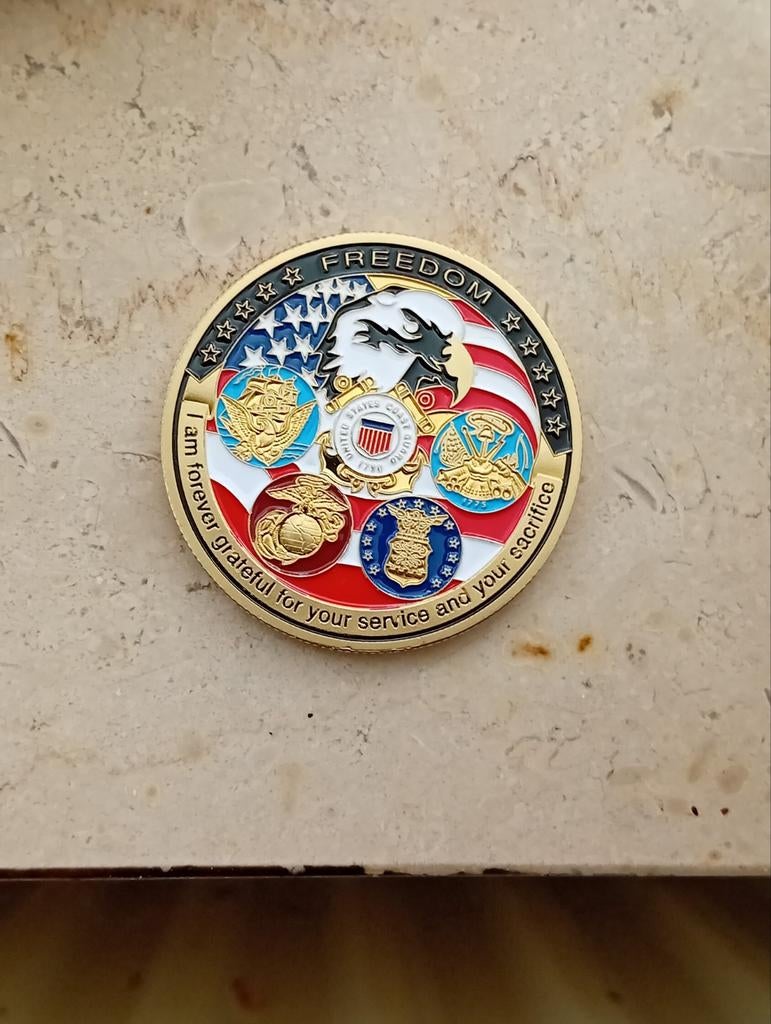 Munt Amerikaanse symbolen., Postzegels en Munten, Ophalen of Verzenden, Noord-Amerika, Losse munt