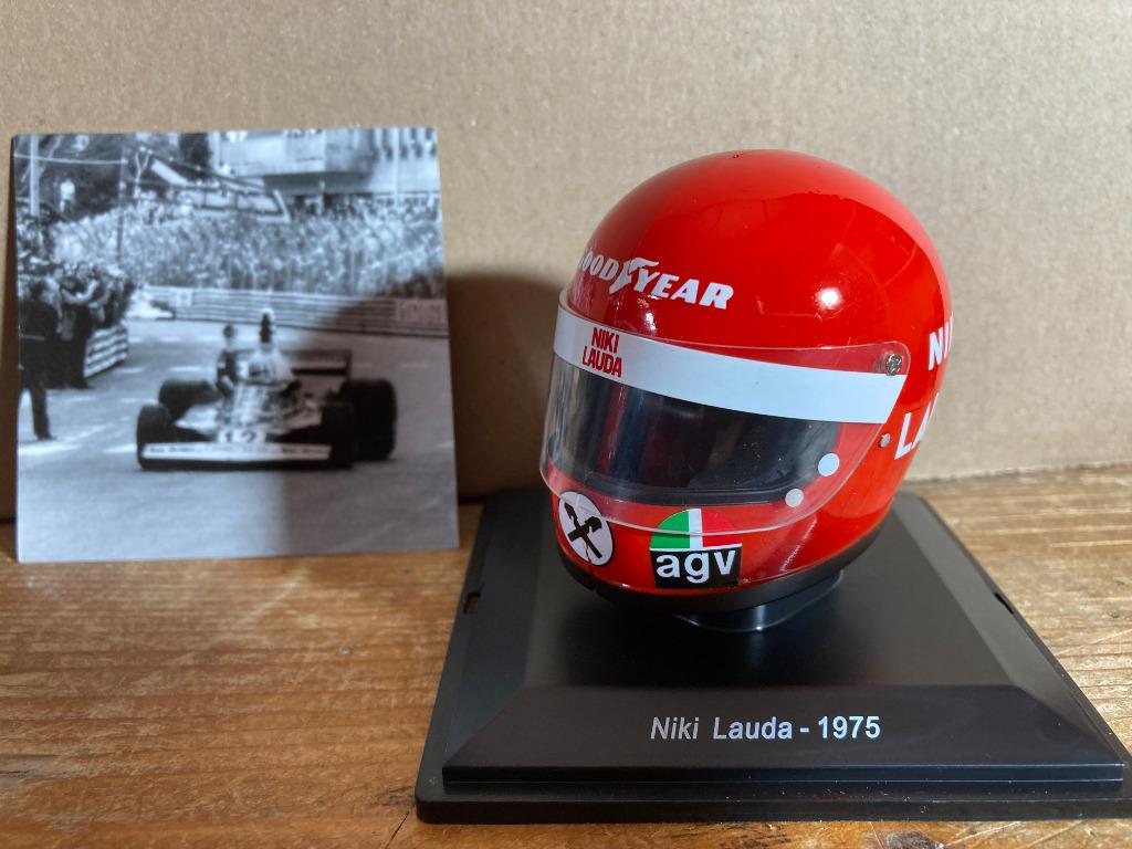 Niki Lauda 1975 helm 1:5 Spark Ferrari World Champion F1, Ophalen of Verzenden, Nieuw, Formule 1