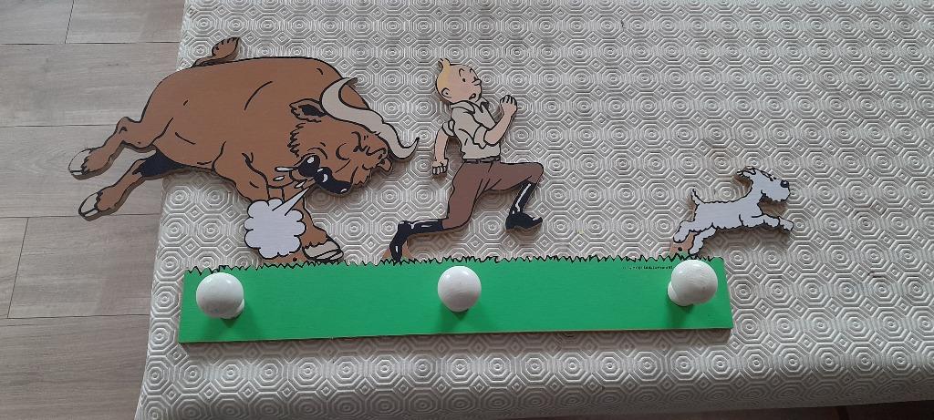 RARE PORTE MANTEAU TINTIN AU CONGO MARQUE TROUSSELIER, Enlèvement ou Envoi, Utilisé