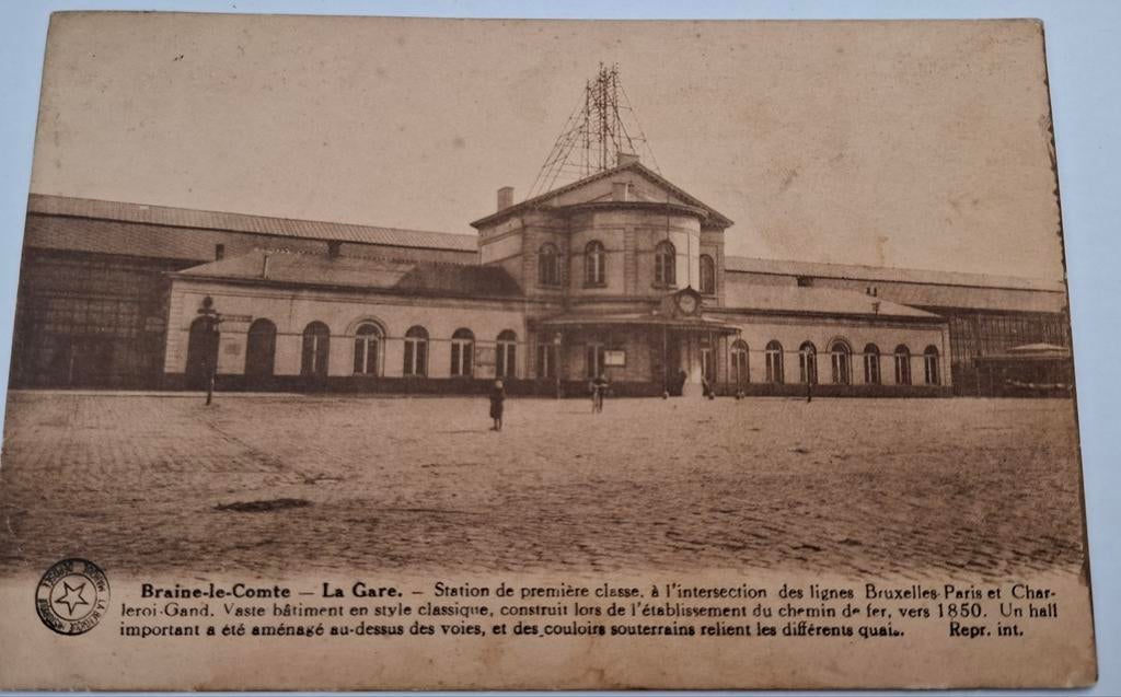 Braine-le-Comte, la gare, Enlèvement ou Envoi, Affranchie, Hainaut