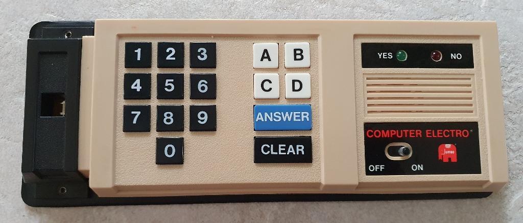 Vintage Electronic Game:Computer Electro1001 questions Jumbo, Ophalen of Verzenden, Overige typen