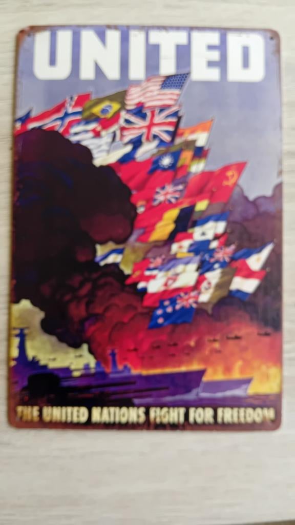 United The United Nations Fight For Freedom, Verzamelen, Militaria | Algemeen, Ophalen of Verzenden