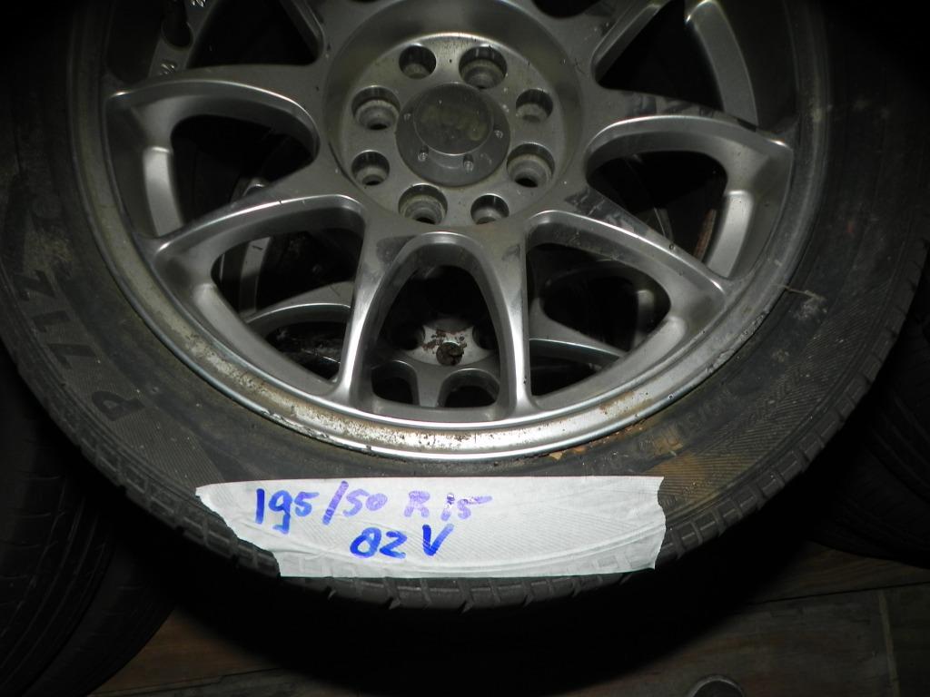 Pneus + jante métal léger 3x 195x50 R 15 82V, Enlèvement ou Envoi, Utilisé
