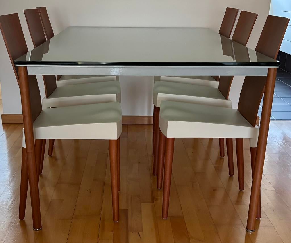 Glazen tafel - Italiaans ontwerp, Enlèvement, Utilisé, Verre