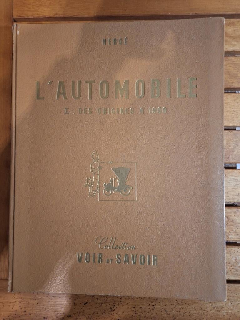 Kuifje „De auto van de oorsprong tot 1900" - UITVERKOCHT, Gelezen, Eén stripboek, Ophalen of Verzenden, Hergé