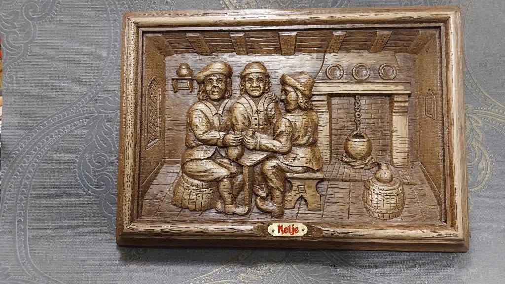 3 panneaux d'affichage | Ketje Brussel, Collections, Enlèvement ou Envoi, Utilisé, Panneau publicitaire