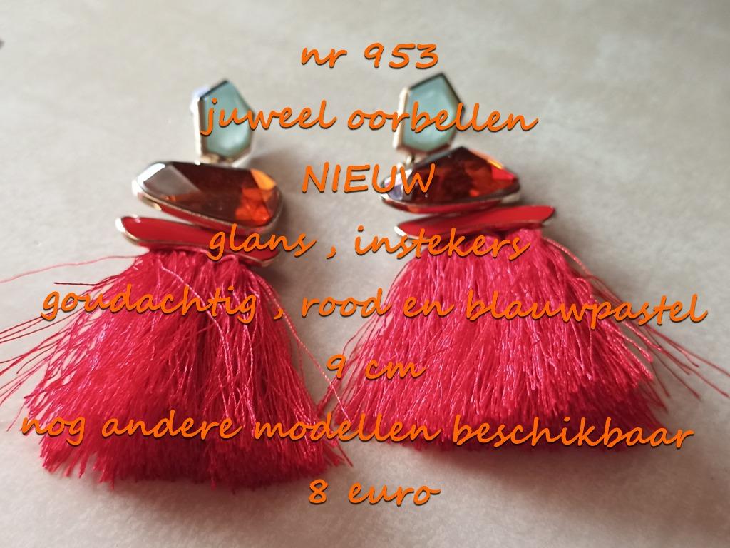953. Juweel : oorbellen , NIEUW , verzending inbegrepen, Overige materialen, Verzenden, Nieuw, Knopjes of Stekers