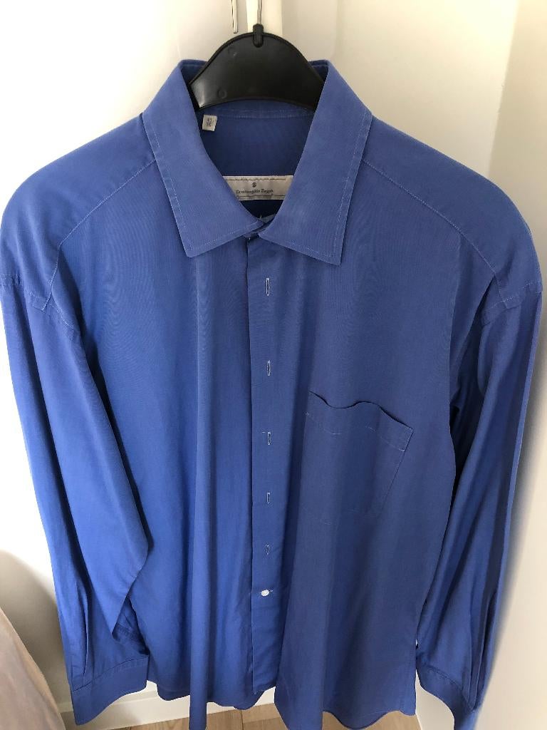 Herenhemd merk Ermenegildo Zegna maat 41, Ophalen, Ermenegildo Zegna, Blauw, Halswijdte 41/42 (L)