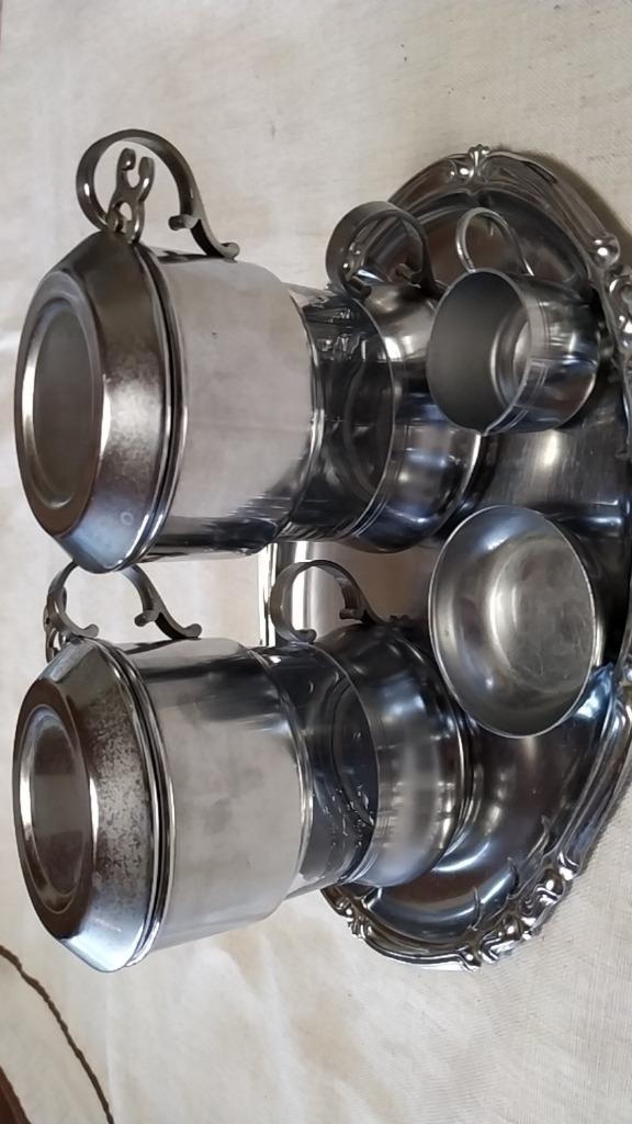 2 vintage koffiefilters Durobor op plateau met melkkannetje, Ophalen of Verzenden