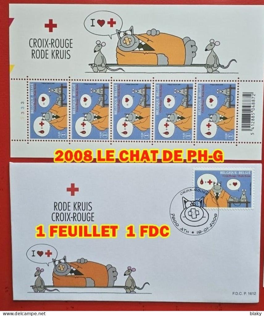 CAT 5 NATIONALE POST 2008 + 1 FDC ATH, Ophalen of Verzenden