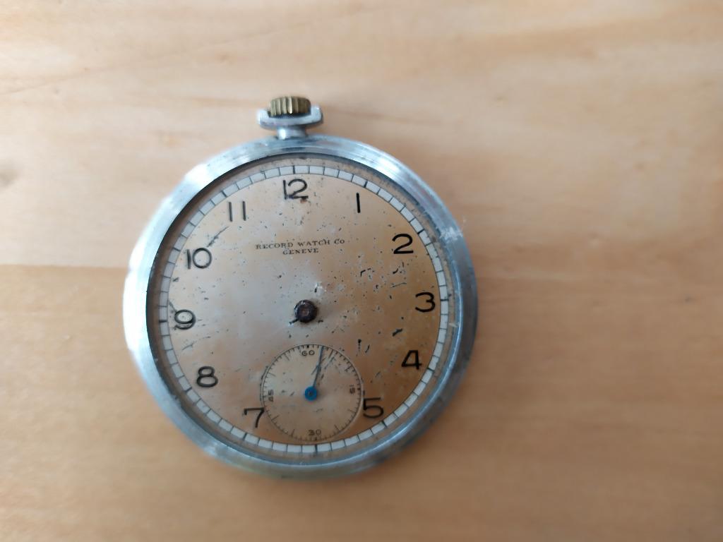 Montre à gousset Record Watch co Geneve, Antiquités & Art, Enlèvement ou Envoi