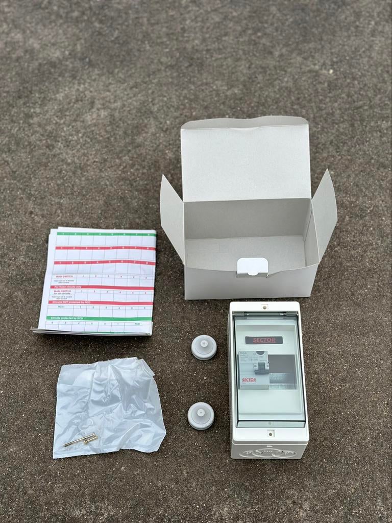 Verdeelkast fix-o-rail junior met 30mA differentiëel, Ophalen