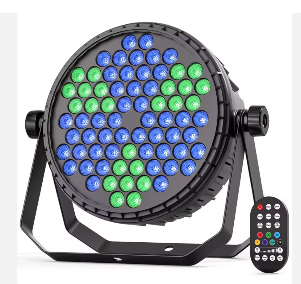 4 x LED RGB par DMX + télécommande - neuf - lot 3+1, Enlèvement ou Envoi, Neuf, Lumières, Couleur