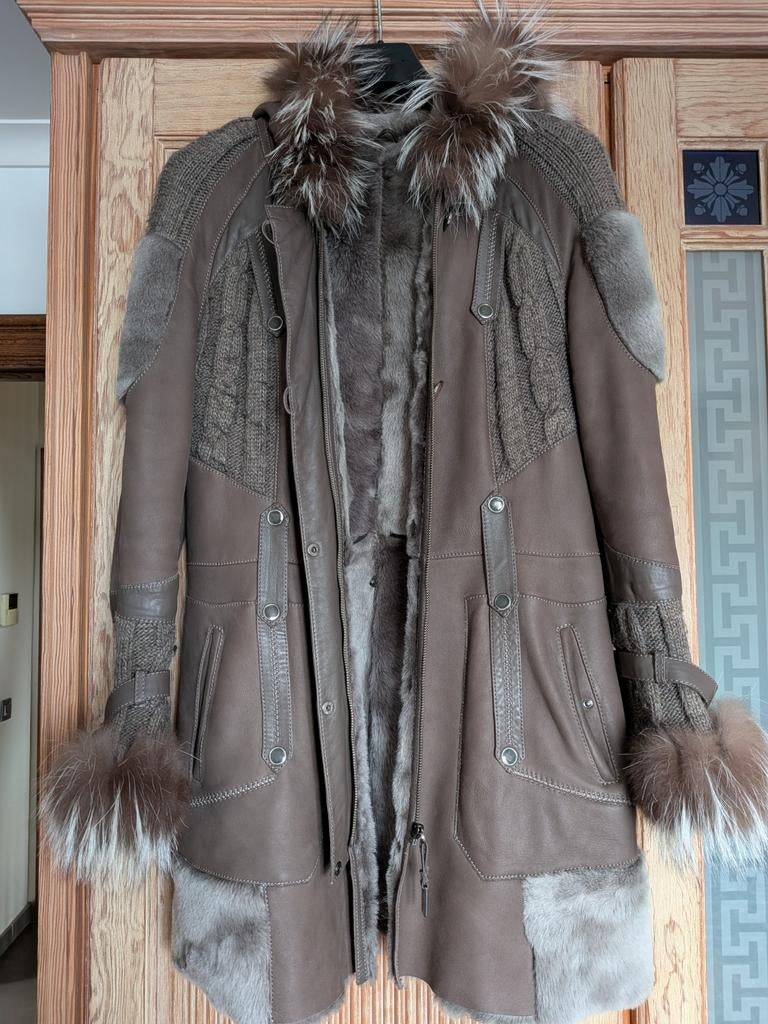 Veste d'hiver en fourrure véritable, Akhesa, Enlèvement, Neuf, Taille 42/44 (L)