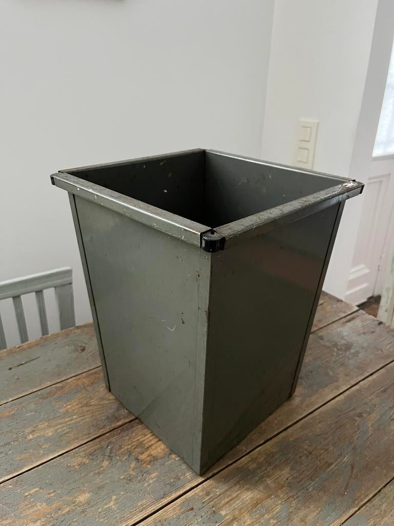 VINTAGE PRULLENMAND METAAL INDUSTRIEEL ZEER STEVIG, Ophalen of Verzenden, Zo goed als nieuw, Metaal