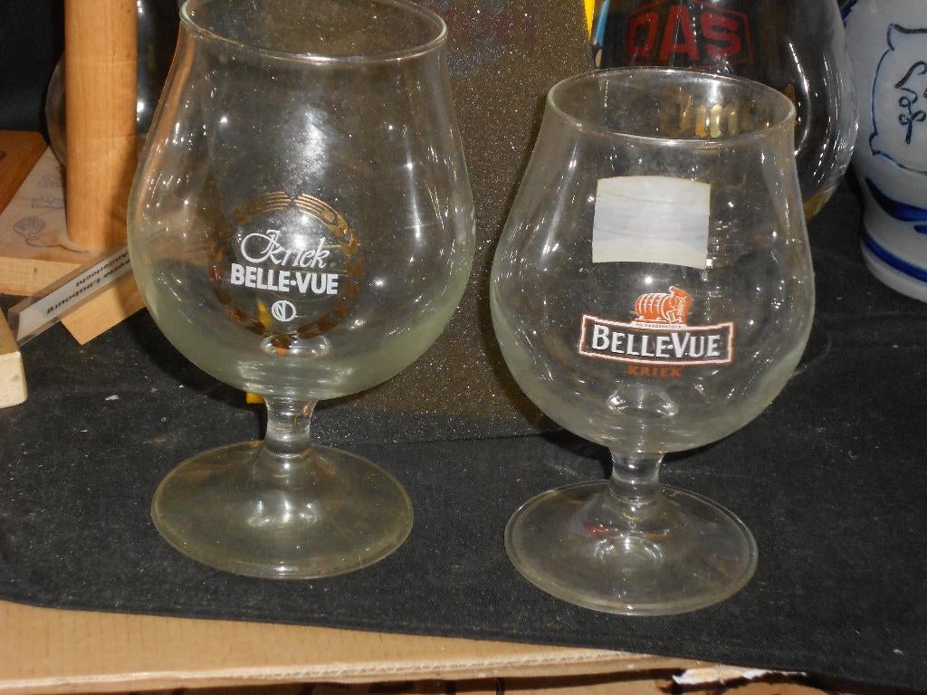 Bierglazen.Gueuze?Gueze.Kriek.Lambic.Belle-Vue D 154, Enlèvement ou Envoi, Comme neuf, Verre ou Verres, Autres marques