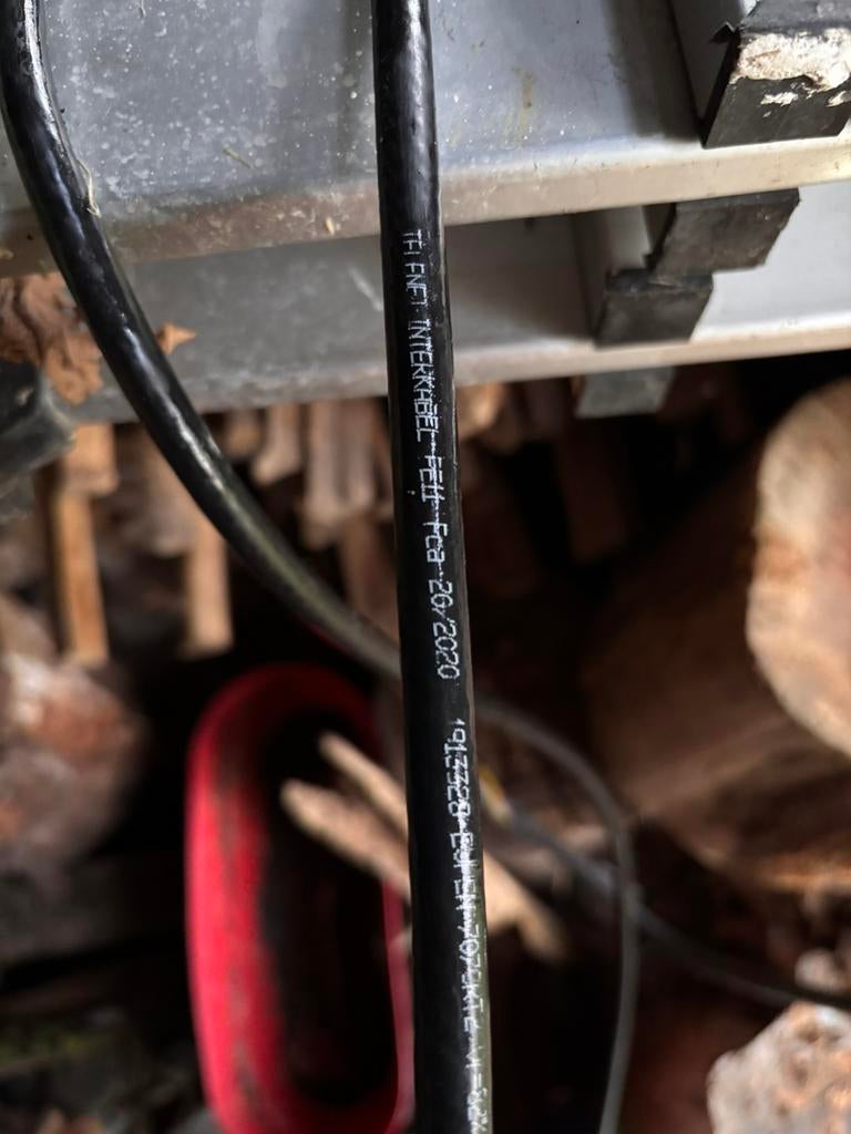 Telenet internetkabel PE11 (+-60m), Bricolage & Construction, Enlèvement, Comme neuf, Câble ou Fil électrique