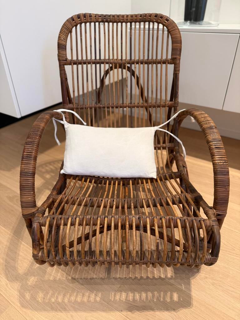 Fauteuil Togo Flamant en osier 64x88xH83, Maison & Meubles, Enlèvement, Comme neuf