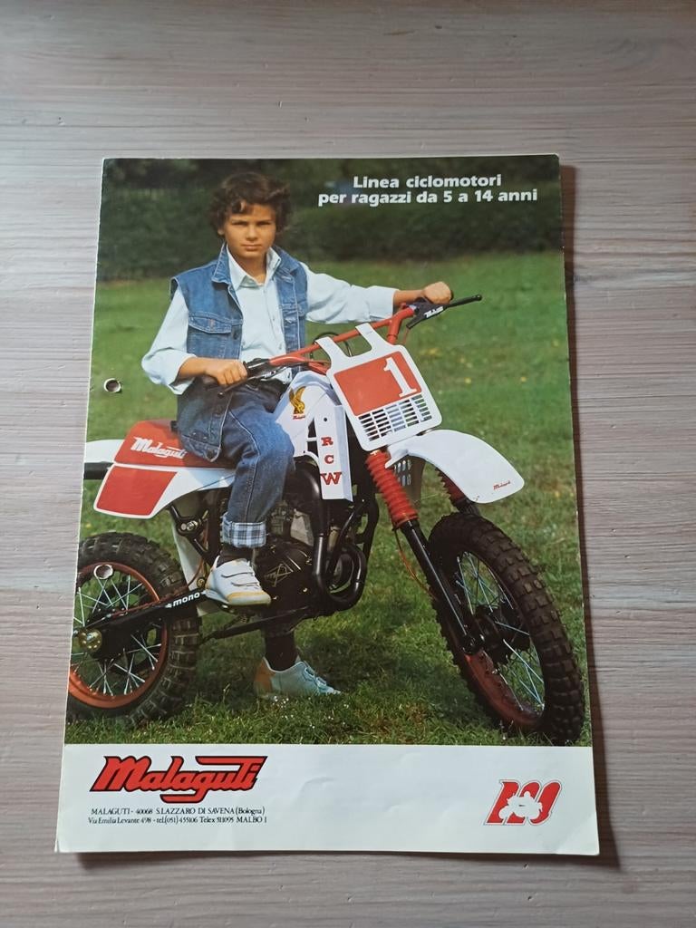 Malaguti kindercross brochure, Ophalen of Verzenden