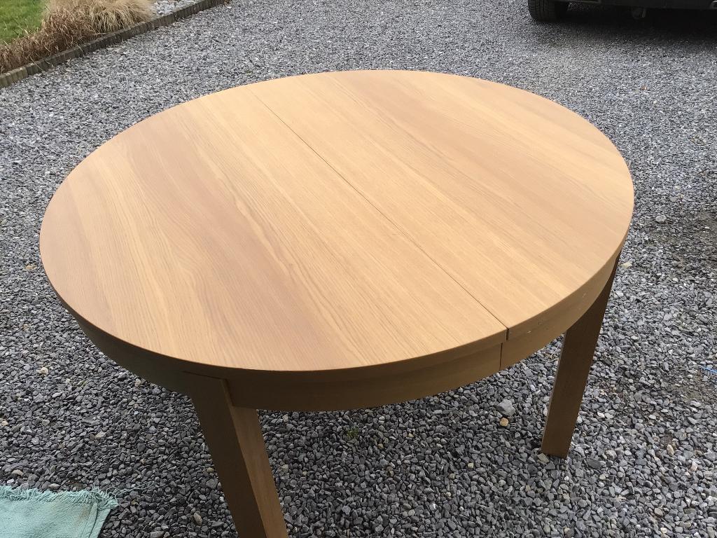 Table ronde extensible, Maison & Meubles, Tables | Tables à manger, 100 à 150 cm, Quatre personnes, 100 à 150 cm, Enlèvement