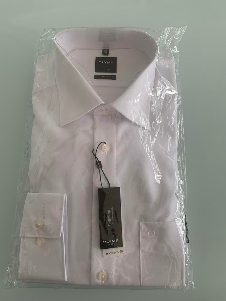 Herenhemd Olymp maat 42, Ophalen of Verzenden, Nieuw, Wit, Halswijdte 41/42 (L)