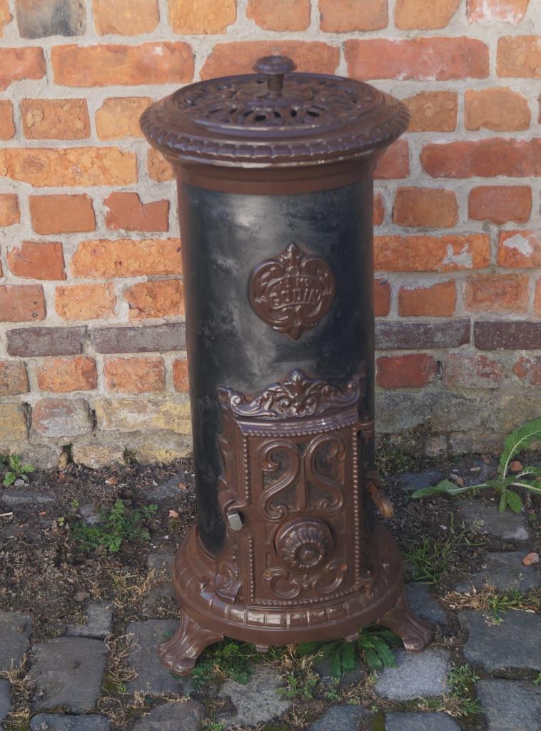 antieke Godin kachel, Ophalen