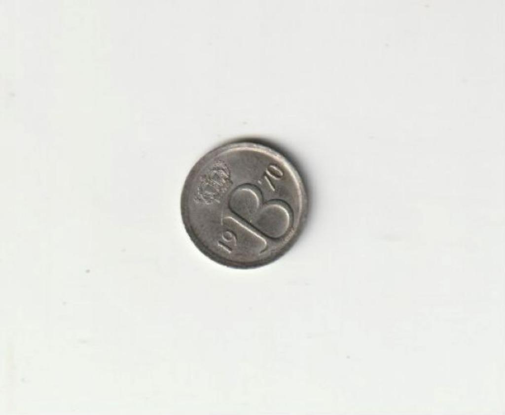 BELGIE BELGIUM   BAUDOUIN 25 C 1970 NL, Postzegels en Munten, Ophalen of Verzenden, Metaal, Losse munt